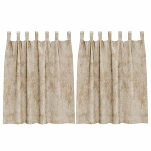 vidaXL Cortinas de Terciopelo 2 uds. Crema 140 x 140 cm Terciopelo