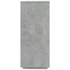 vidaXL Aparador de madera contrachapada gris hormigón 120x30x75 cm
