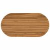 vidaXL Encimera 100 x 50 x 3,5 cm Ovalado Madera de teca maciza