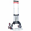 vidaXL Carrito de transporte plegable de aluminio plateado 70 kg