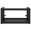 vidaXL Estructura de lavabo suspendido hierro negro 59x38x31 cm