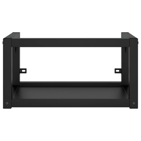 vidaXL Estructura de lavabo suspendido hierro negro 59x38x31 cm