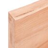 vidaXL Encimera baño madera maciza tratada marrón claro 180x60x(2-6)cm