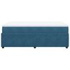 vidaXL Cama box spring con colch&oacute;n terciopelo azul oscuro 120x200 cm