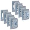vidaXL Anillos de sujeci&oacute;n de tr&aacute;iler 8 pzas. acero galvanizado 2000kg