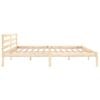 vidaXL Estructura de cama sin colch&oacute;n madera maciza de pino 200x200 cm