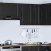 vidaXL Mueble de pared de cocina Porto madera contrachapada negra