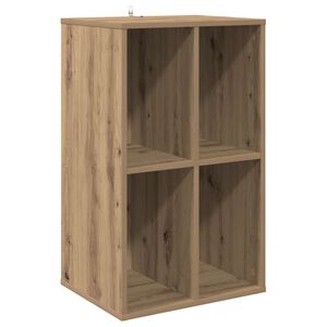 vidaXL Mueble para discos de vinilo Roble artisan Madera de ingenier&iacute;a