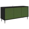 vidaXL Mueble de TV GELEEN 102 x 33 x 51 cm Roble Negro