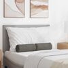 vidaXL Cojines Bolster 2 pcs Gris Claro Ø 15 x 40 cm Tela de pana