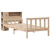 vidaXL Cama con estanter&iacute;a sin colch&oacute;n madera maciza de pino 75x190 cm