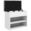 vidaXL Zapatero blanco 62x32x50 cm madera de ingenier&iacute;a