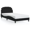 vidaXL Estructura de cama Viana con LED sin colch&oacute;n negro 100x203 cm