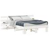vidaXL Estructura de cama 120 x 200 cm Madera de pino macizo