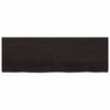 vidaXL Estante pared madera roble tratada marr&oacute;n oscuro 180x60x(2-6)cm