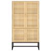 vidaXL Aparador alto madera contrachapada 70x35x125 cm