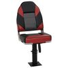 vidaXL Set de asientos plegables para barco 2 uds con respaldo alto