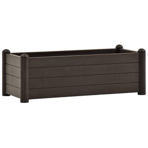 vidaXL Arriate elevado de jard&iacute;n PP color moca 100x43x35 cm