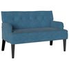 vidaXL Banco Chesterfield Azul 112 x 65,5 x 75 cm Terciopelo
