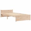 vidaXL Estructura de cama sin colch&oacute;n madera maciza 90x200 cm