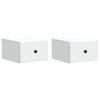 vidaXL Mesita de Noche de Pared con caj&oacute;n 2 pcs 34,5 x 33 x 20 cm