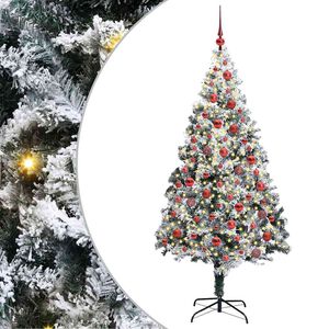 vidaXL &Aacute;rbol de Navidad artificial 180 cm PVC y Acero y Pl&aacute;stico