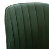 vidaXL Sillas de comedor 2 unidades terciopelo verde oscuro