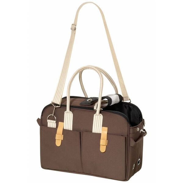 FLAMINGO Bolsa de transporte para mascotas marr&oacute;n 52x25x35 cm 31416