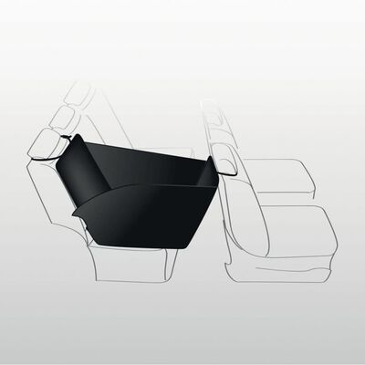 TRIXIE Funda de silla de coche para perros negro y beige 65x145 cm