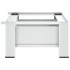 vidaXL Soporte pedestal para lavadora con caj&oacute;n blanco