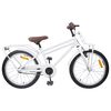 vidaXL Bicicleta Infantil 22 Pulgadas para 7-12 a&ntilde;os Blanco
