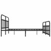 vidaXL Estructura cama sin colch&oacute;n con estribo metal negro 200x200 cm