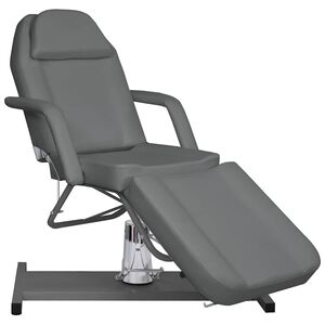 vidaXL Camilla de masaje gris 180x62x(87-112) cm