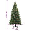 vidaXL Árbol de Navidad artificial con ramas articuladas Verde 180 cm