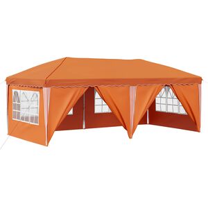 vidaXL Carpa Plegable para Fiestas 575 x 288 x 245 cm Naranja