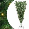 vidaXL &Aacute;rbol de Navidad artificial de cabeza abajo preiluminado con juego de bolas