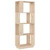 vidaXL Estanter&iacute;a/divisor de espacios madera maciza pino 51x25x132 cm