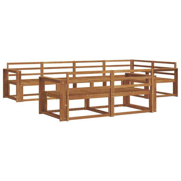 vidaXL Conjunto de sof&aacute;s de exterior 7 pcs Natural