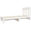 vidaXL Sof&aacute; cama extra&iacute;ble sin colch&oacute;n blanco 2x(90x190) cm