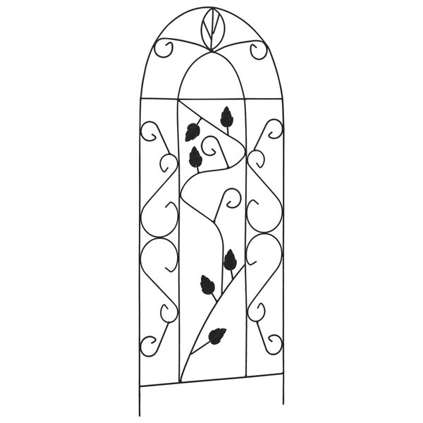 vidaXL Soporte para plantas trepadoras 3 uds hierro negro 40x100 cm