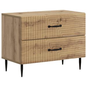 vidaXL Armario de Noche Roble artisan 62 x 34,5 x 47,5 cm