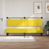 vidaXL Cabecera Colgante Amarillo Claro 210 x 55 x 5 cm Tela de Pana