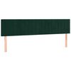 vidaXL Cama box spring con colch&oacute;n terciopelo verde oscuro 200x200 cm