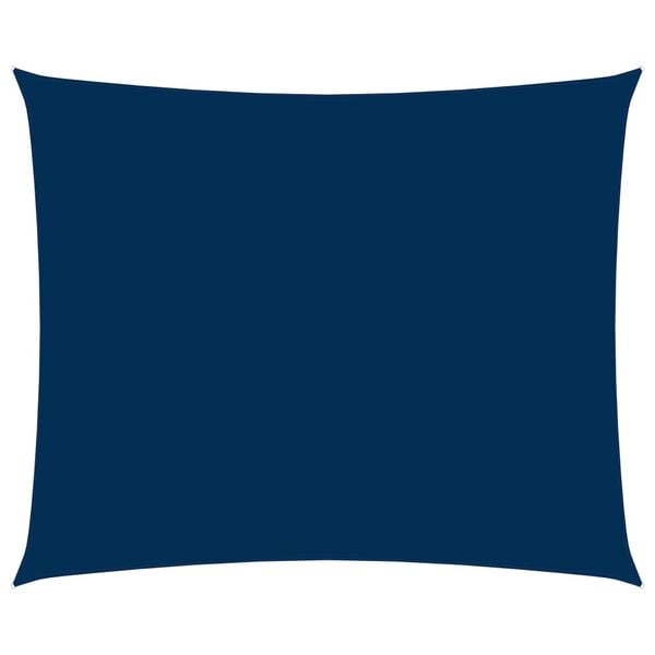 vidaXL Toldo de vela rectangular tela Oxford azul 3x5 m