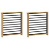 vidaXL M&oacute;dulo de Descansabrazos 2 pcs Blanco 60 x 6 x 61 cm