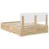 vidaXL Estructura de cama con cabecera Roble Sonoma 150 x 200 cm