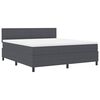 vidaXL Cama tipo Box Spring Gris Oscuro y 180 x 200 cm Tela de Pana