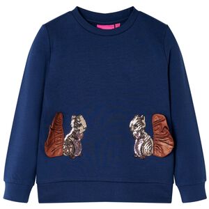 vidaXL Sudadera infantil azul marino 104