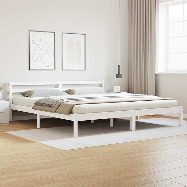 vidaXL Estructura de cama con cabecera 208.6 x 157.6 x 69.4 cm