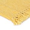 vidaXL Manta de algodón amarillo mostaza 220x250 cm